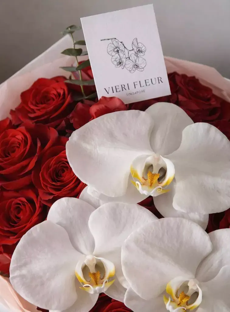 Valentines' Roses & Orchids
